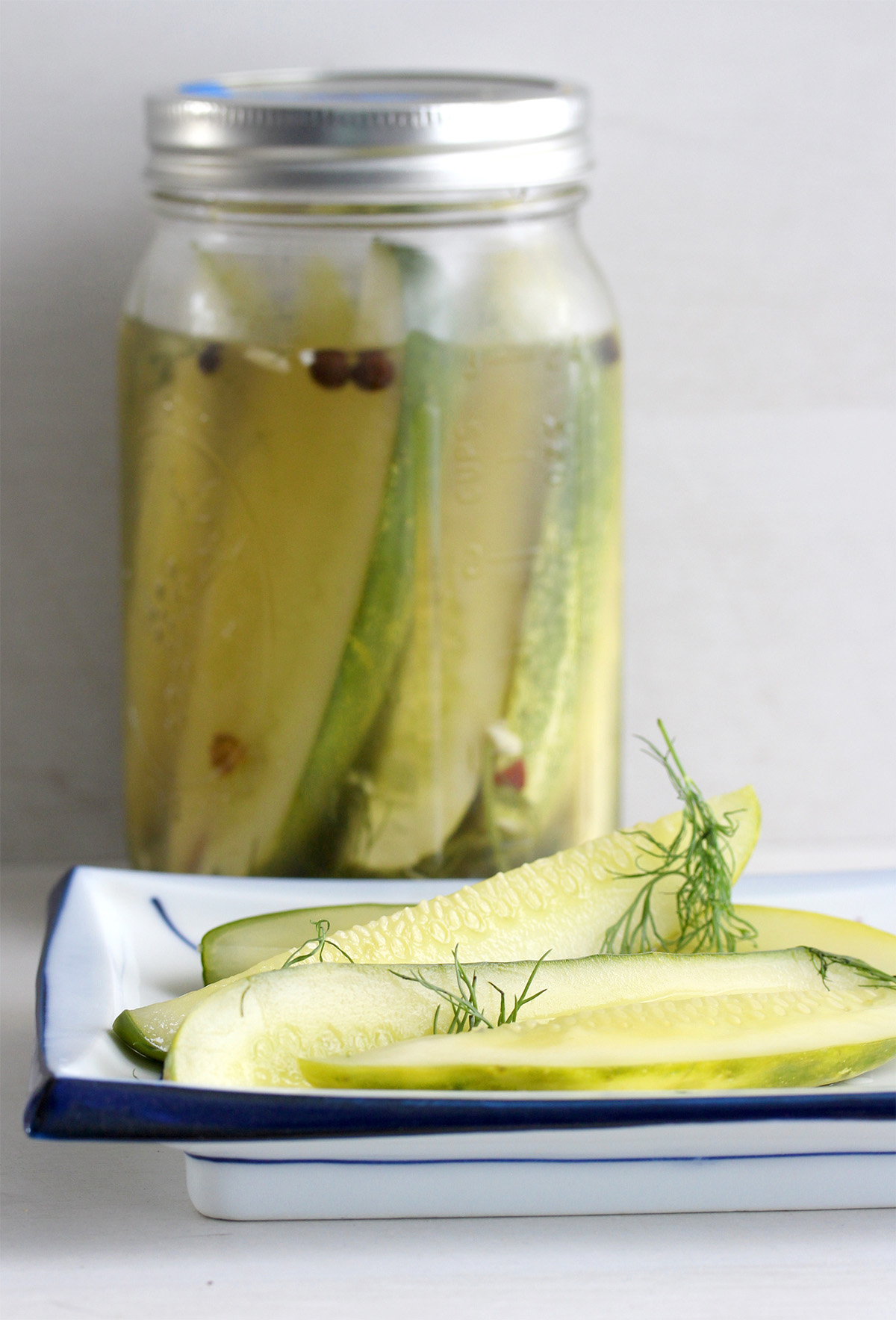 Recipe for low sodium dill pickles