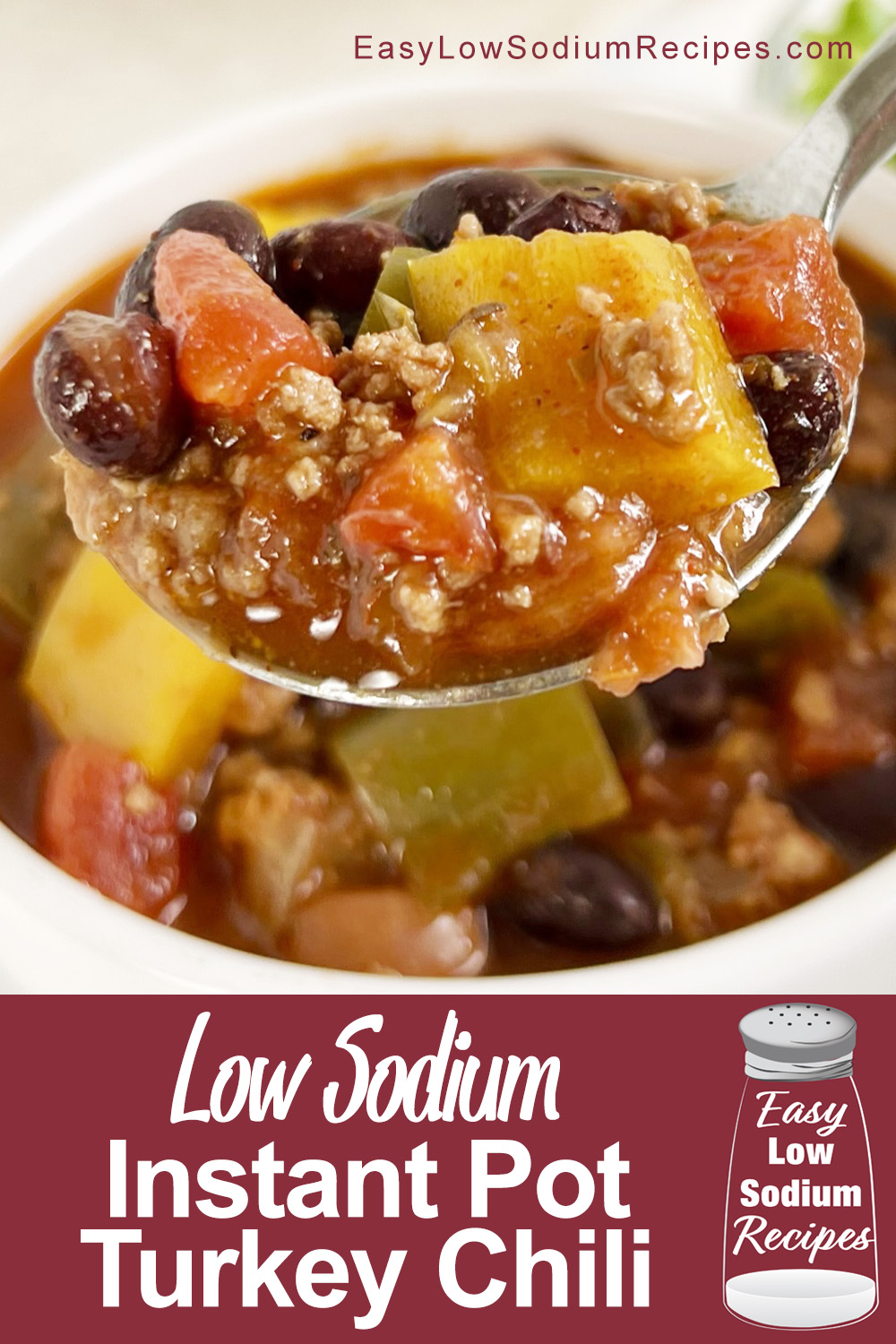 Recipe for low sodium Instant Pot turkey chili