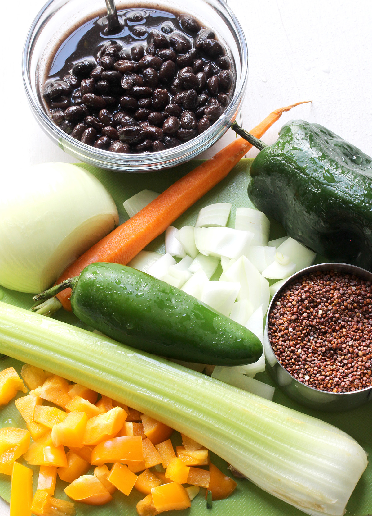 Ingredients for low sodium vegetarian chili