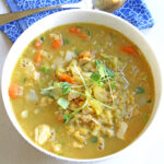Recipe for chicken and red lentil stew that is low in sodium