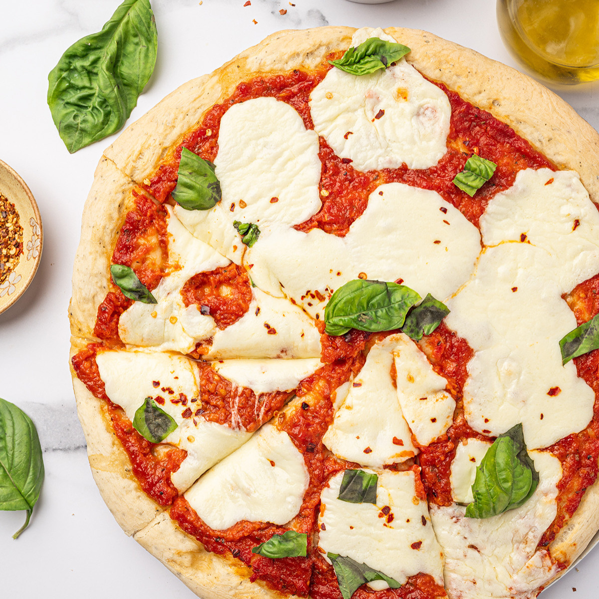 This low sodium pizza is a perfect low-sodium swap to your favorite high-sodium food!